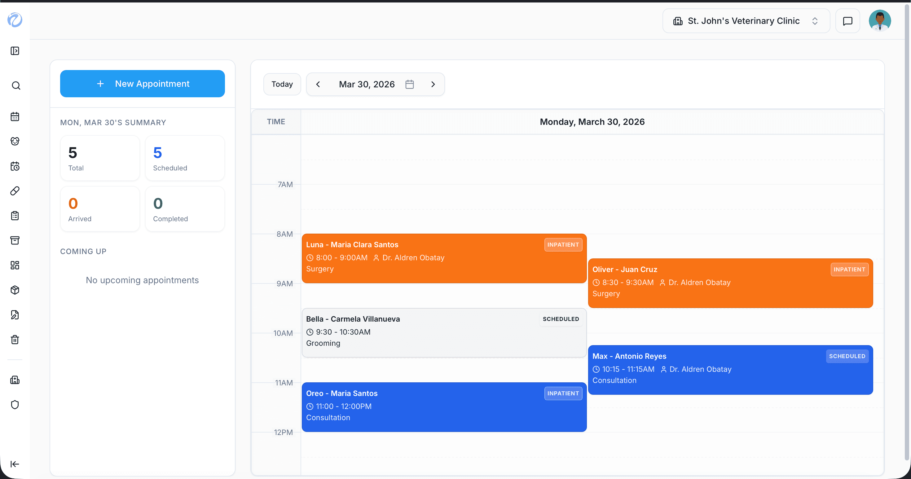 Treatment Flow Screenshot 1